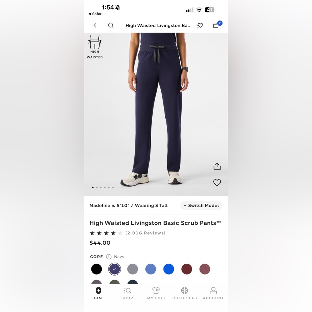 figs livingston straight leg scrub pants